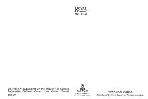 Tahitian Dancers - Laie Oahu, Hawaii