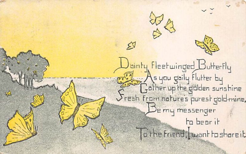 Fleetwinged Butterfly Butterfly 1910 