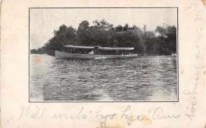 Rome City ? Indiana Boat On River Scenic View Vintage Postcard JF360029