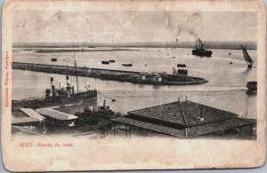 Egypt Harbour of Alexandria Vintage Postcard C155