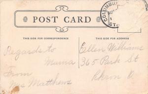 Columbus Ohio~Franklin Park Lake~Pavilion on Lake's Edge~c1910 Postcard