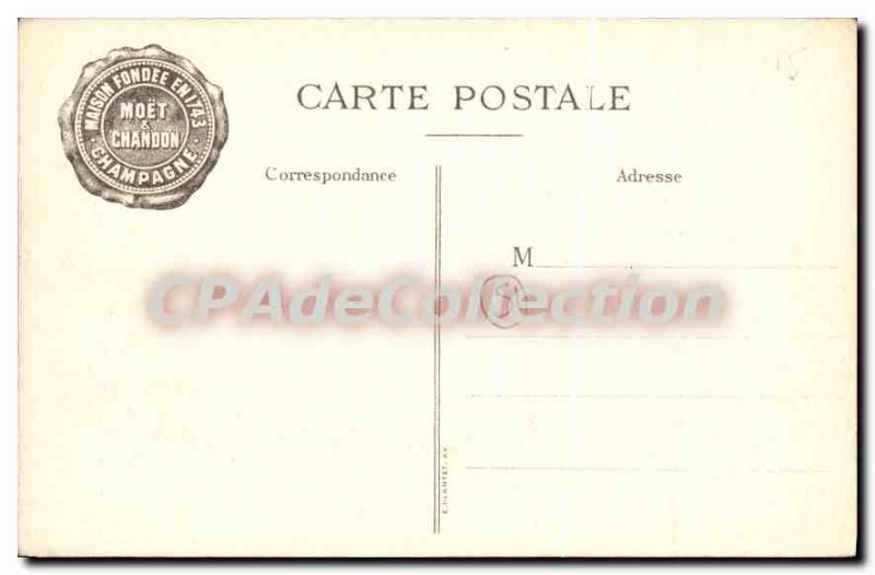 Old Postcard Epernay password and Chandon Do Prignon