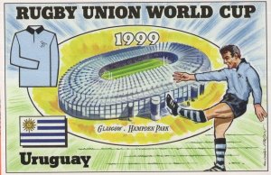 Uruguay Team Rugby Union World Cup 1999 Postcard
