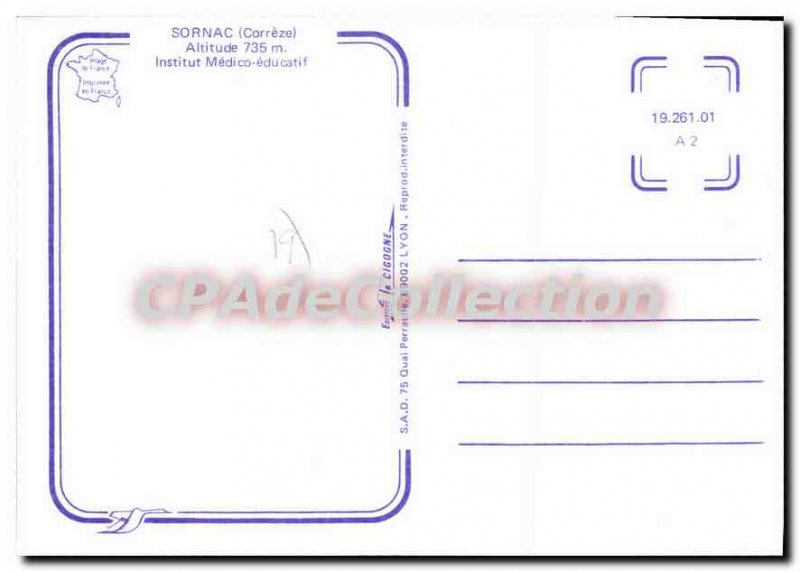 Postcard Modern Sornac Institut Medico Educatif