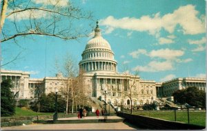 United States Capitol US Washington DC Postcard PM Cancel WOB Note VTG Vintage 