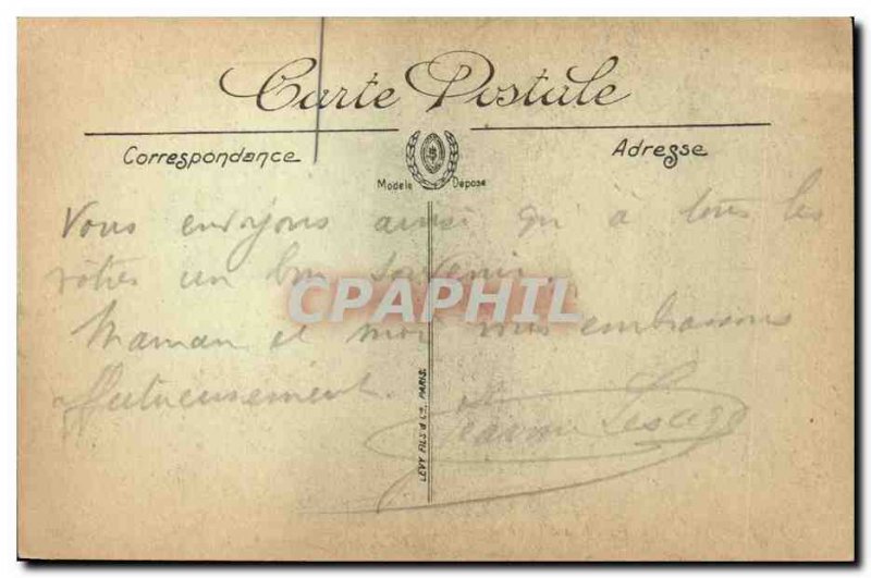 Old Postcard fishing boats crossing the passse