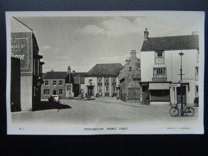 Yorkshire POCKLINGTON Market Street showing POST OFFICE c1940's Old RP Postcard