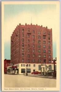 Postcard Fort William Ontario c1930s Royal Edward Hotel by PECO