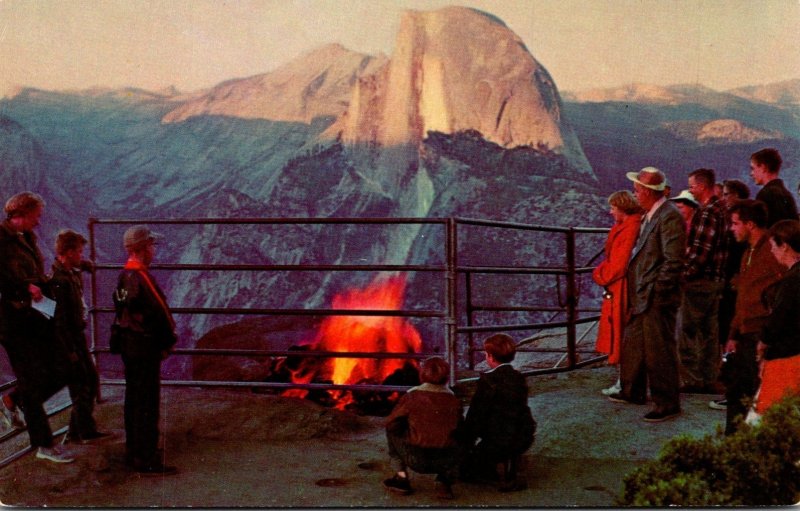 California Yosemite National Park The Fire On Glacier Point