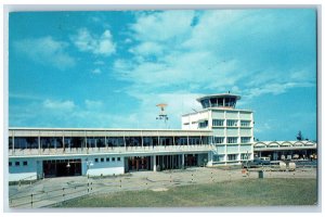 Nassau in the Bahamas Postcard Nassau International Airport c1950's Vintage