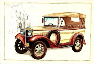 Artist's View  1932 DATSUN 4-Seat FETAH MODEL II   4X6 Continental Car Postcard