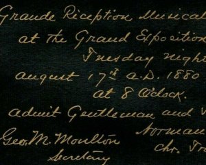 1880 Knights Templar Invitation P225