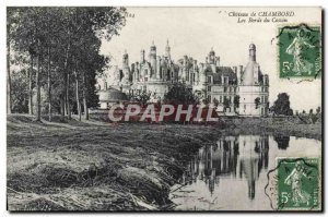 Old Postcard Chateau de Chambord, The Banks of the Cosson