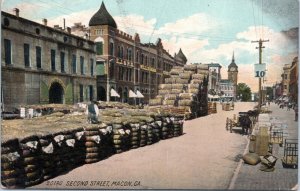 Postcard GA Macon - Second Street Willingham Furniture Cotton