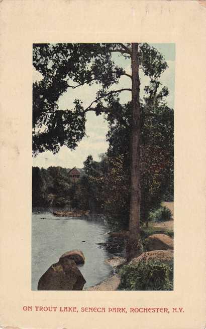 Seneca Park View on Trout Lake NY, Rochester, New York - pm 1914 - DB