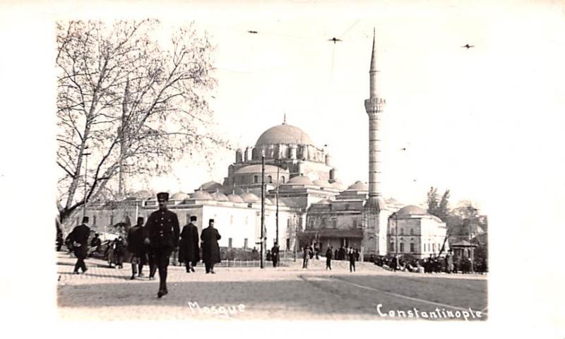 Turkey Old Vintage Antique Post Card Mosque Constantinople Non Postcard Backing