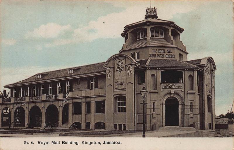 Royal Mail Building, Kingston, Jamaica, Early Postcard, Unused