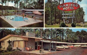 New Flamingo Motel US 1 Highway Waycross Georgia 1968c postcard