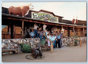 Scottsdale Arizona Postcard Pinnacle Peak Patio Western Restaurant c1960 Vintage