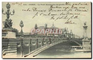 Old Postcard Paris Pont Alexandre