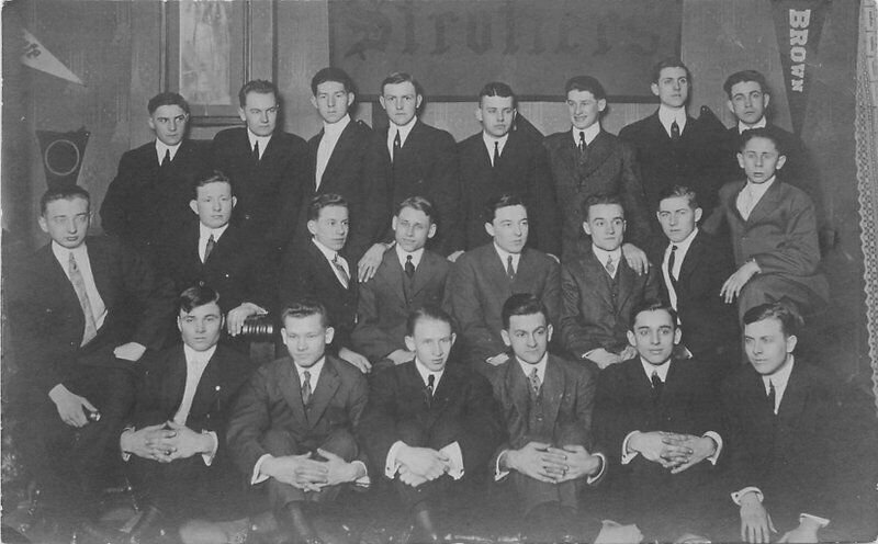 Providence Rhode Island Brown University C-1910 RPPC Photo Postcard 21-9934