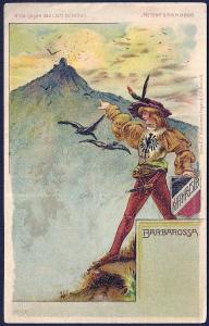 Barbarossa \Old King w/Sword\ HTL unused c1900