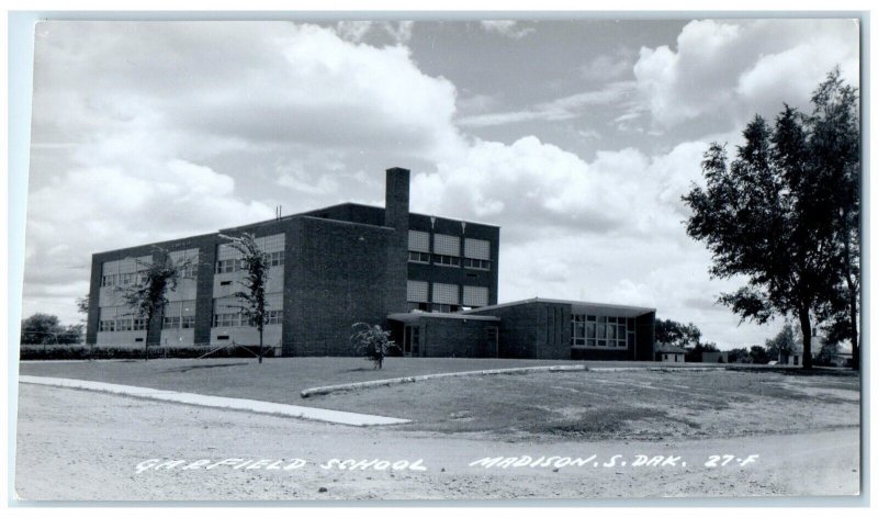 c1940's Garfield School Madison South Dakota SD RPPC Photo Vintage Postcard