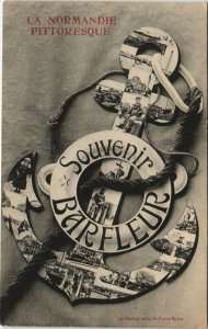 CPA BARFLEUR - carte de Souvenir (149174)