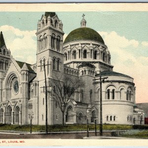 c1910s St. Louis, MO New Cathedral Stunning Old World Tartaria Architecture A228