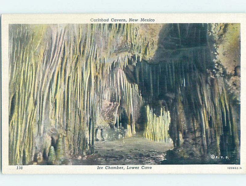 Linen CAVERNS SCENE Carlsbad Caverns National Park New Mexico NM AD4046