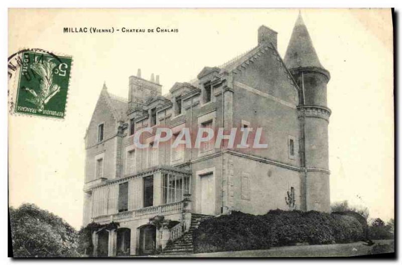 Old Postcard Millac Chateau De Chalais