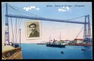 dc1460 - SPAIN Bilbao Postcard 1925 Puente de Vizcaya- Portugalete