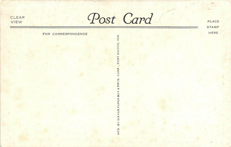 Peru Indiana 1930s Postcard Miami County Court House
