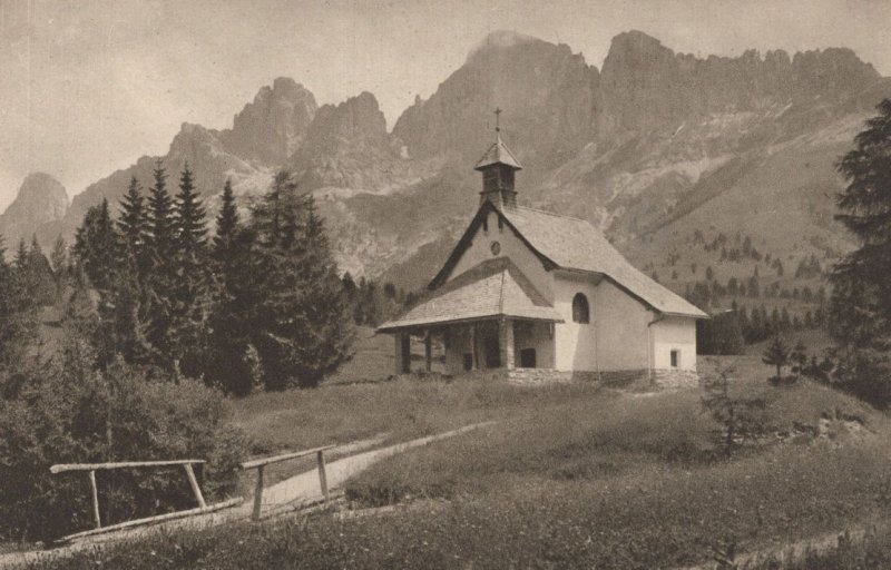 Bozner Dolomiten Karensee Hotel Switzerland Old Postcard