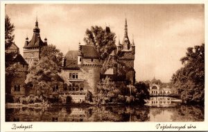 Vtg Budapest Hungary Vajdahunyad Vara Castle Postcard