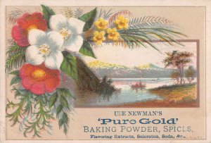 Newman's Pure Gold Baking Powder, 19th Century Trade Card, Size: 81 mm x 121 mm