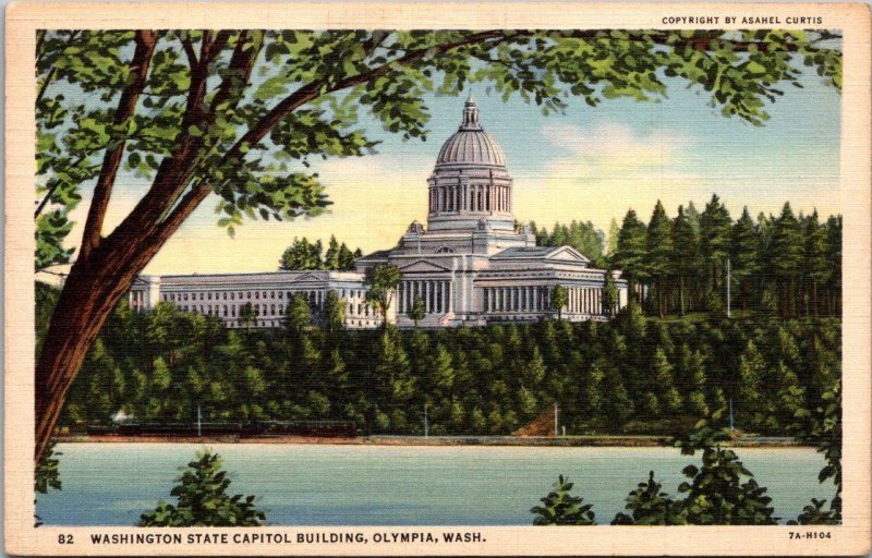 Washington Olympia Washington State Capitol Building Curteich