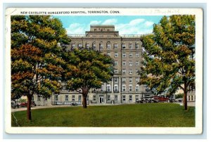 1937 New Charlotte Hungerford Hospital Torrington Connecticut CT Postcard 