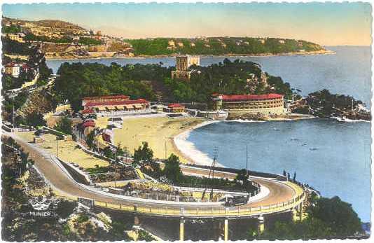 Hand-Colored?? Real Photo of Monte-Carlo-Beach et le Cap Martin Monaco