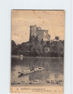 Postcard Le Chateau vu de l Etang, Bourbon-l'Archambault, France