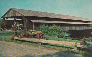 Covered Bridge The Entrace To The Shelburne Museum Vermont