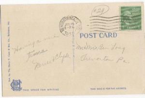 View Along Silver Lake Drive Rehoboth Beach DE 1950 -linen-