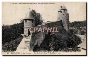 Old Postcard Fougeres Chateau and Tour Guide The Goblin