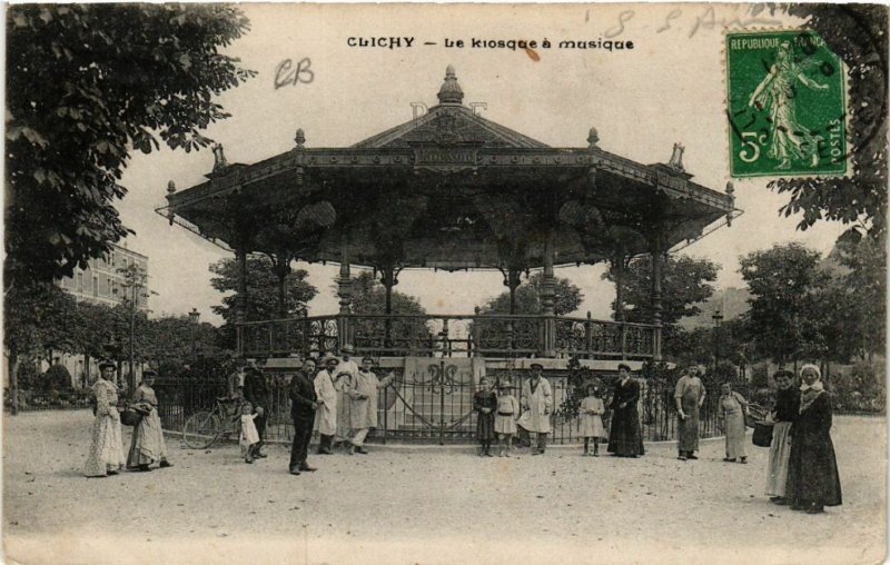 CPA CLICHY - Le Kiosque a musique (581343)