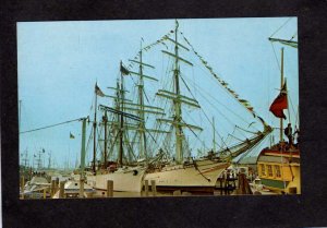 RI Operation Sail Newport Rhode Island LOA Gazela Primeiro Tall Ships Postcard