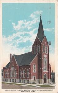 Iowa Des Moines First Lutheran Church 1946 Curteich