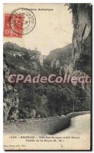 Postcard Old Saorge view Gorges North coast Vallee Roya