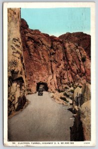 1937 Claypool Tunnel Arizona Highway Massive Rock Cliffs Canyons Posted Postcard