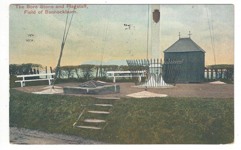 1910 Great Britain To USA Photo Postcard - Field Of Bannockburn