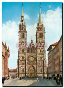 Postcard Modern Nurnberg St Lorenzkirche